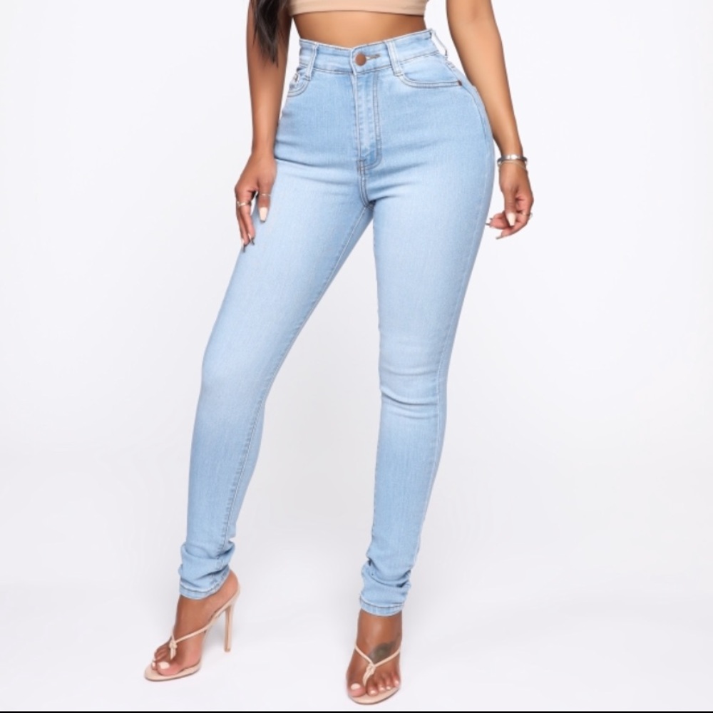Fashion nova light denim jeans